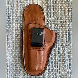 Brown Leather Holster with Clip